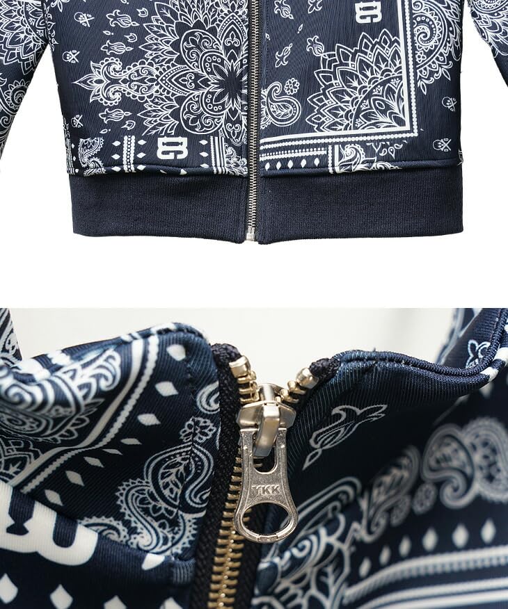 DIVINER GOLF Комплект из лонгслива и брюк для гольфа с принтом «Пейсли» и в стиле «джоггер», мужской, цвет темно-синий, для осени/зимы, с воротником-стойкой. L, (Темно-синий логотип).