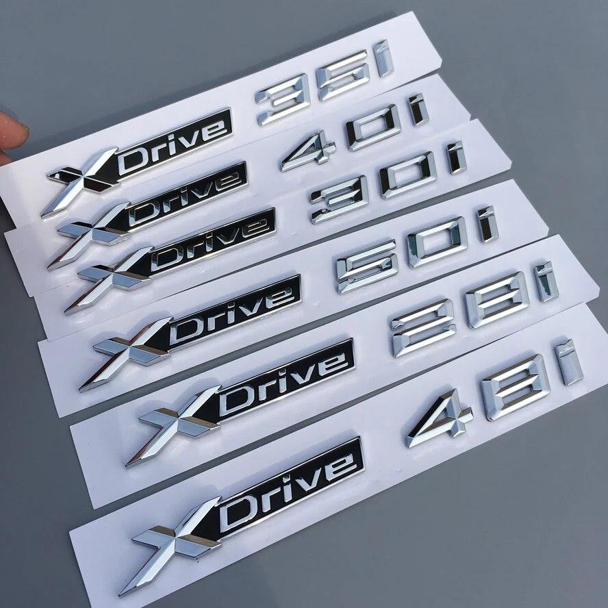 1 шт., наклейка на боковую часть кузова автомобиля, бензиновая версия, ABS, оригинальное качество, X Drive 20i 28i 30i 35i 40i 23i 50i 48i для BMW X1 X3 X4 X5 X6