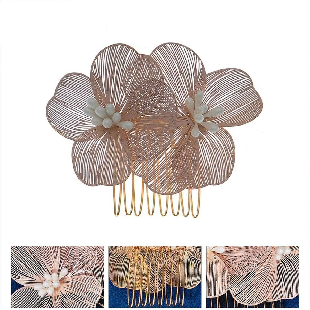 Fashion Hair Comb Flower Bride Bridesmaid Headwear Hair Jewelry Hairpin Women