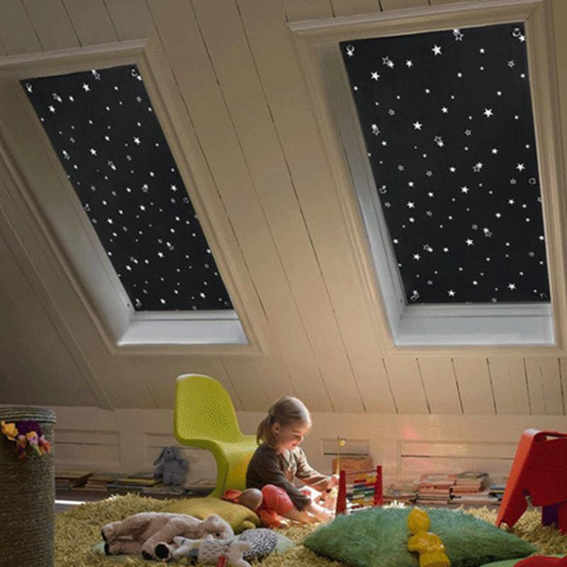 Suction Cup Curtain Sunshade Adjustable Blackout Blinds Foldable Curtain Removable Cloth