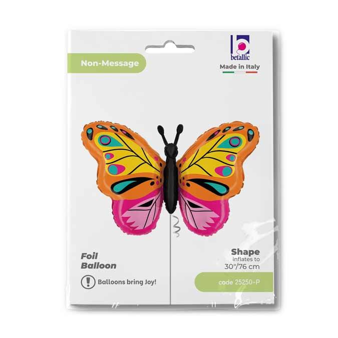 Grabo Butterfly Foil Balloon 76cm Packed