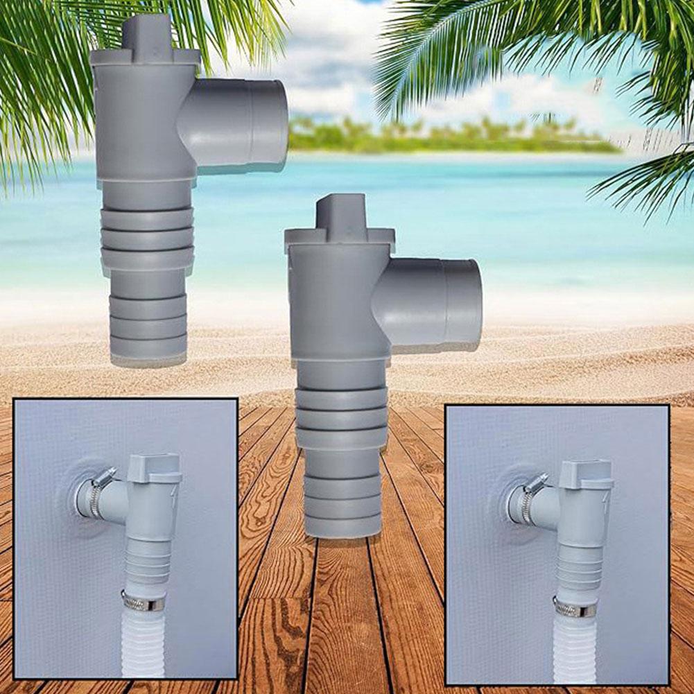 RV Waste Water Tank Drain Valve Kit for 28mm/32mm Pipes - with Mounting Bracket, Universal Camper Van Sewage Drainage Valve Y0O7