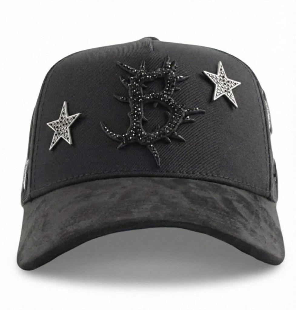 High Quality 5-Panel Curved Brim Baseball Cap with Rhinestone Embellishments Terry Fabric Dobby Style-Sporty Unisex Adult Hat
