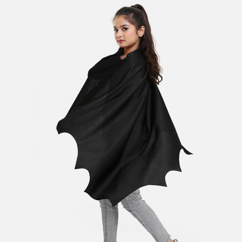 2Pcs Bat Wing Cloak Cape with Eye Mask Halloween Bat Costume Accessories Cosplay Vampires Costumes for Dressing Up Party