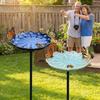 Flower-Shaped Bee Watering Station Rust-resistant Butterfly Bee Mixer Bird Bath Bowl  Backyard