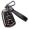 Чехол для ключа Cadillac Escalade Key Fob Cover, чехол для ключа Cadillac ATS CTS CT6 STS SRX XT5 Key Fob Case Premium Soft TPU Full Protection Smart Key Holder