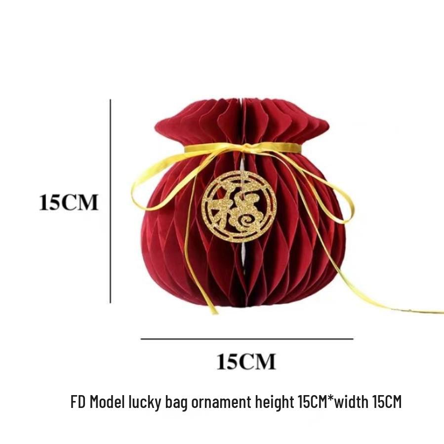 3D Honeycomb Ornament - Spring Festival & Lantern Festival Decor, Desktop Display, Hanging Decoration, Paper Craft.