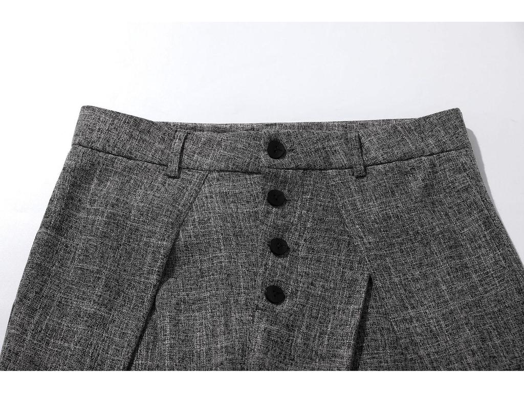 Унисекс Ретро Полосатые Двубортные Широкие Брюки