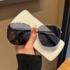 Модные металлические большие оправы, показывающие лицо, маленькие солнцезащитные очки для женщин, солнцезащитные очки с защитой от ультрафиолета для вождения для мужчин