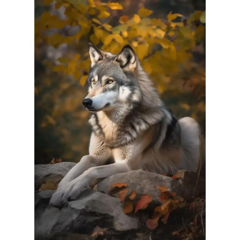 Modern Forest Grassland Wildlife Lion Tiger Panda Falcon Brown Bear Poster Canvas Paintings Wall Art Pictures Home