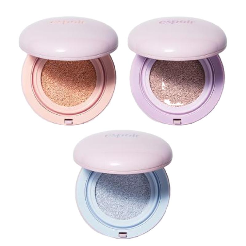 ESPOIR Dewlike Jello Tone-Up Cushion SPF50+ PA+++ Hydrating UV Protection 13g (Choose 1: Nudy Peach / Neutral Mauve / Snow Blue)