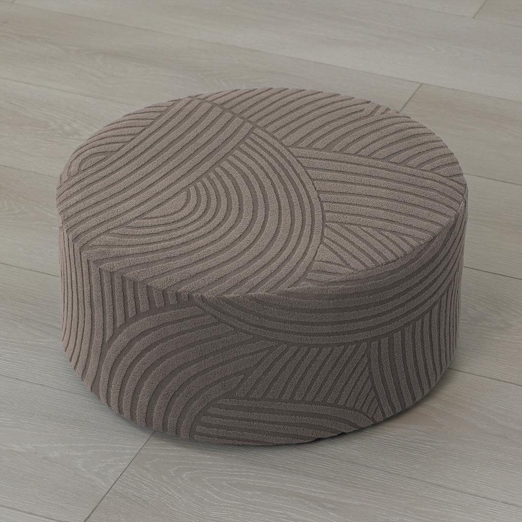 Stretch Round Pouf Cover Elastic Tatami Cushion Slipcover For Floor Stool Chair Home Decor All Season Use