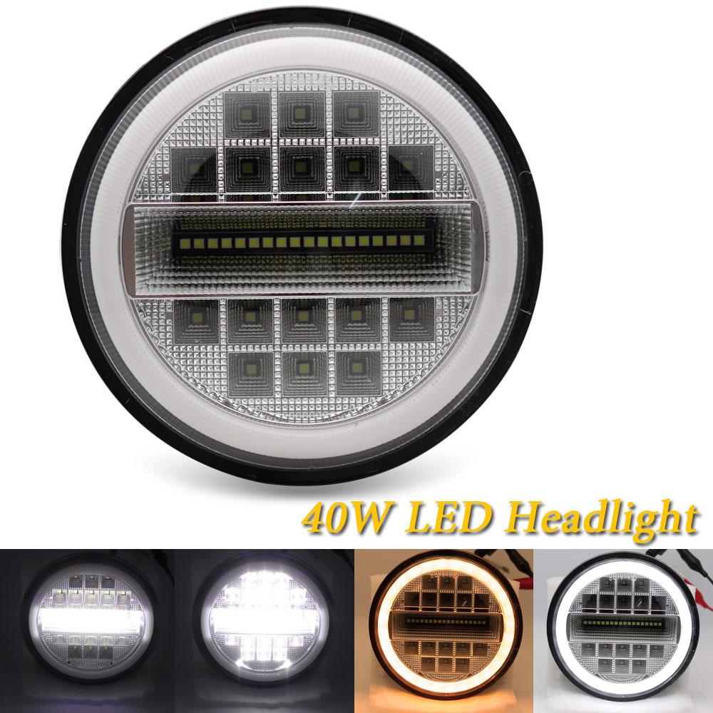 Светодиодные вспомогательные фары для мотоцикла 5,75" Светодиодная фара для скутера в сборе Мотоциклетная светодиодная фара для мотоцикла Harley