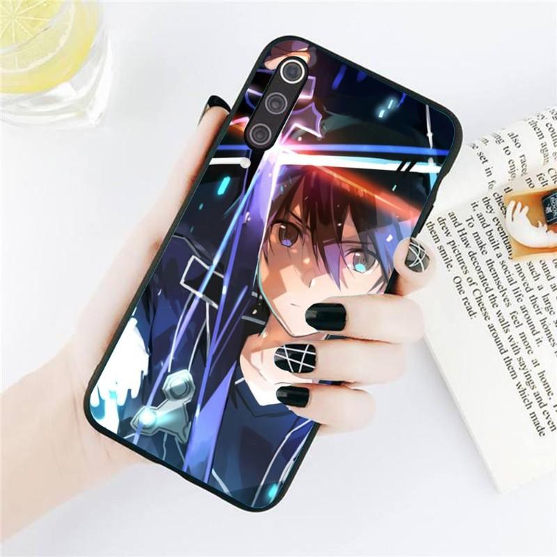 Чехол для телефона Sword Art Online SAO для Xiaomi Redmi Note 11 10 9T 8 7 Pro Redmi 9 9A 9C 8 7 6, мягкий черный чехол для телефона