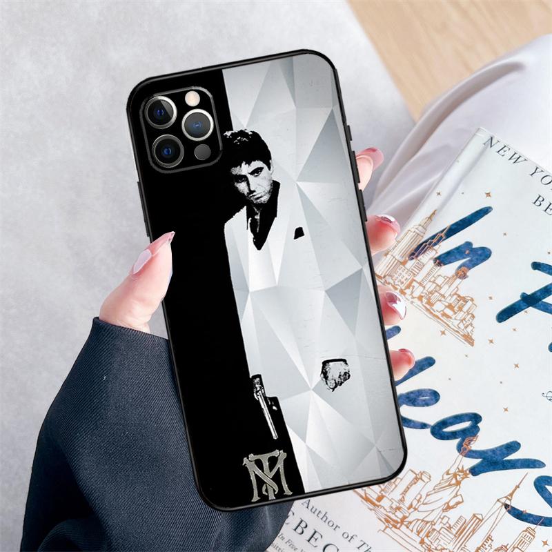 Scarface 1983 Movie Phone Case For iPhone 15 16 Pro Max 11 12 13 Mini 14 Pro Max XR 15 16 Plus 16e Cover Coque