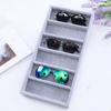 1Pc Sunglasses Organizer Tray Boxs 6 Grids Stackable Glasses Display Case for Women Glasses Jewelry Display Watch