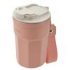 Термокружка Captain Stag Outdoor CS 350 мл с вакуумной двойной крышкой-клапаном, розовая UE-4953, с крышкой и ремешком