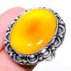 Yellow Onyx Gemstone Handmade 925 Sterling Silver Jewelry Pendant 2.96"