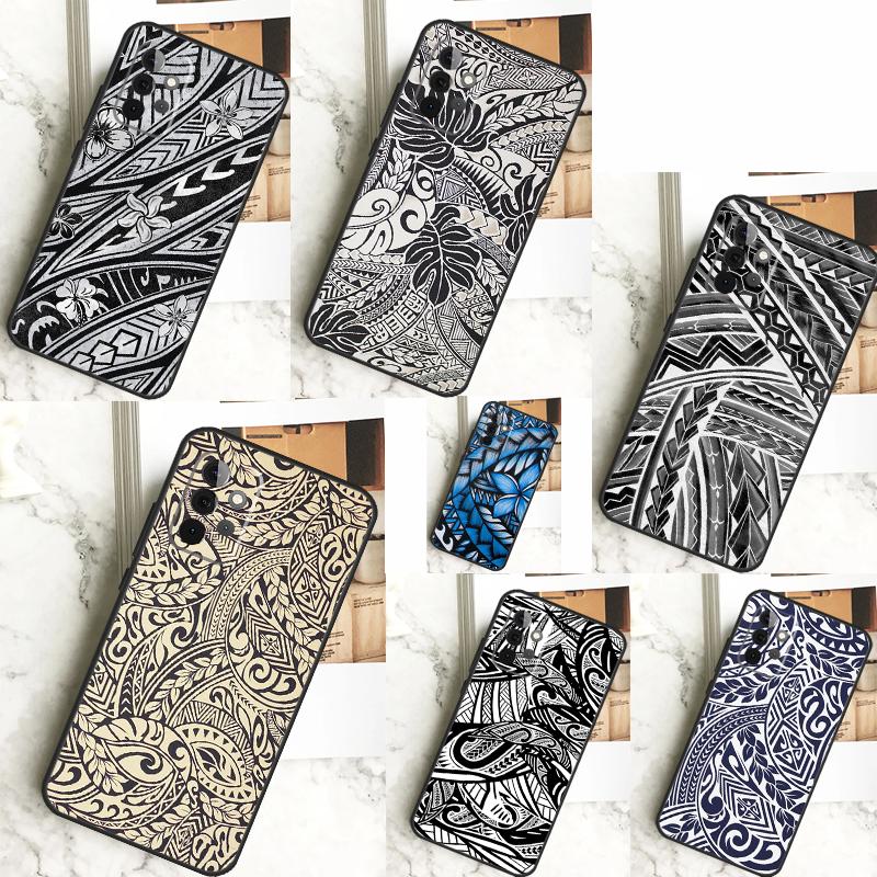 Maori Tribal Samoan Polynesian Case For Samsung Galaxy A55 A35 A15 A14 A34 A54 A73 A53 A33 A23 A13 A12 A32 A52 A51 Cover