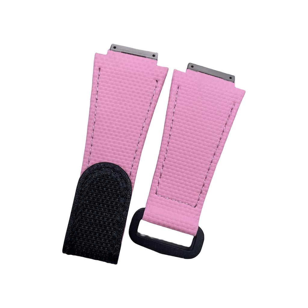 Customized Rubber Watchband for Richard Strap Hook and Loop Fluororubber RM011 RM030 RM010 RM055 Bracelet Screw Down Connection