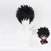 Парик для косплея из аниме My Dabi Boku No Hero Academia, короткие черные термостойкие синтетические волосы, парики для вечеринок