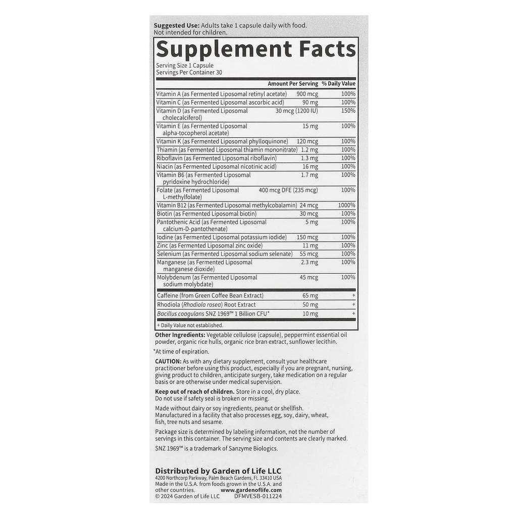 Perlmutter Multi+, Energy Support, 30 Capsules