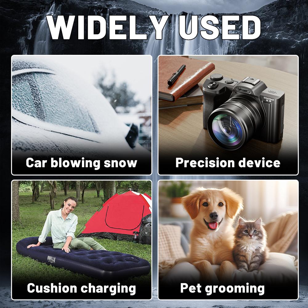 Электрический воздуходув 130000 об/мин Мини турбо вентилятор 3 скорости ветра Перезаряжаемый Супермощный реактивный воздуходув для автомобиля, клавиатуры