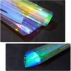 Glass Dichroic Home Decor Glass Sticker Gradual Decorative Film Rainbow Color Sticker Window Film