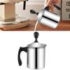 Stainless Steel Milk Frother 400/800ml Double Mesh Milk Creamer Milk Foam For Cofffee Milk Egg Beater Manual Kitchen Gadgets