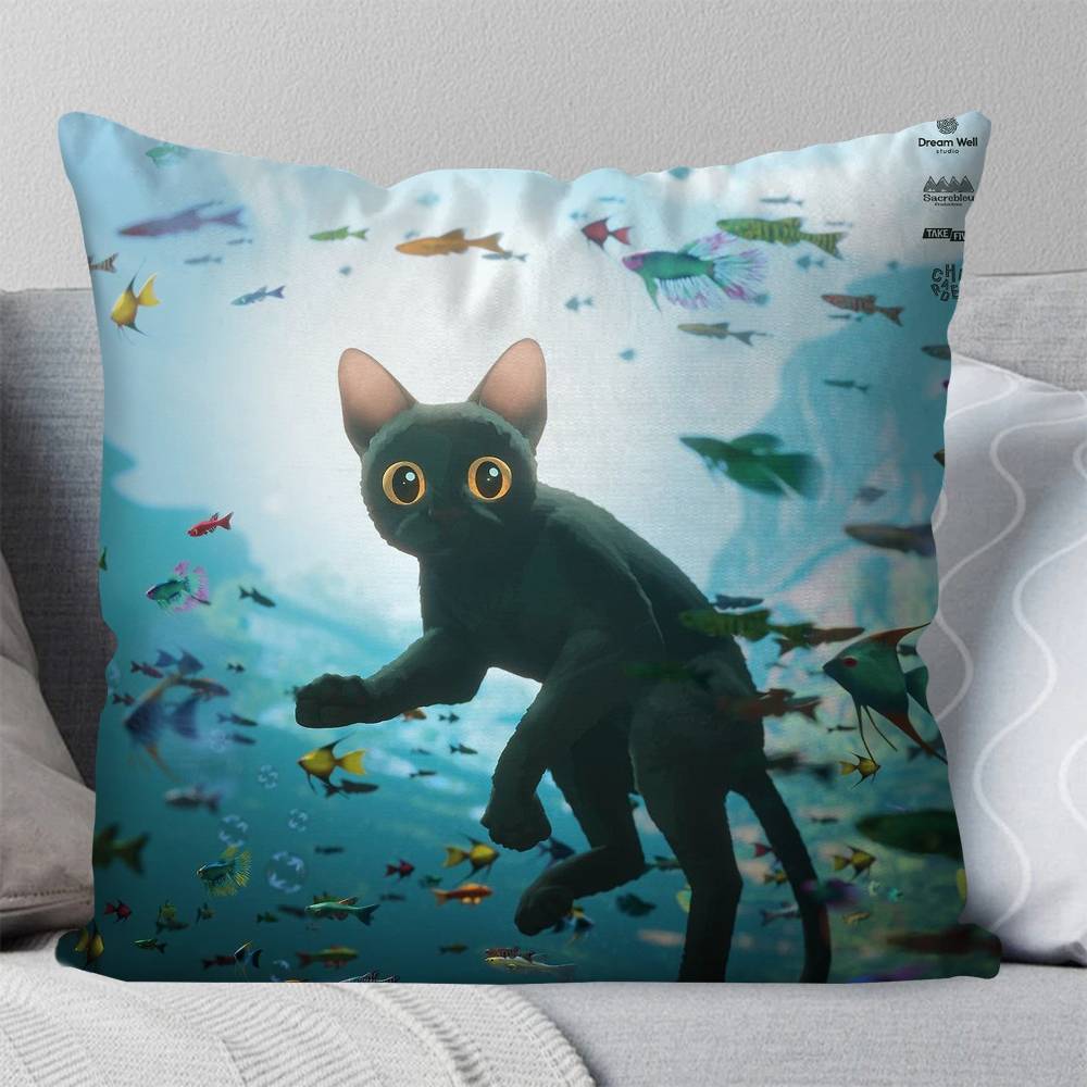 Cartoon Movie FFlow Pillow Case Fashion Square Pillowcase Bedroom Sofa Room Ins Decoration Leisure