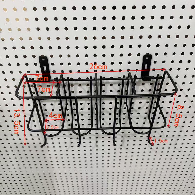 Eco-Friendly Odorless Metal Pegboard with No-Drill Hanging Baskets