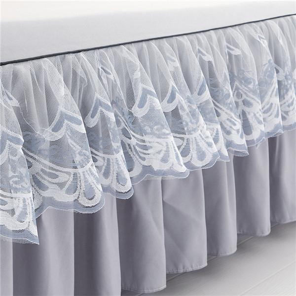 2024 New Luxury Lace Bed Skirt Mattress Cover 3PCS Bed Sheet With 2 Pillowcases Bedspread Fitted Sheet Bedding Set