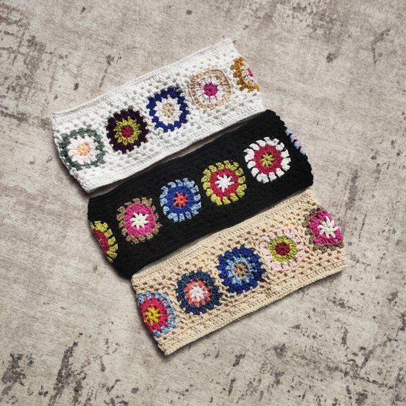 Handmade Crochet Small Square Bikini Set Swimsuit