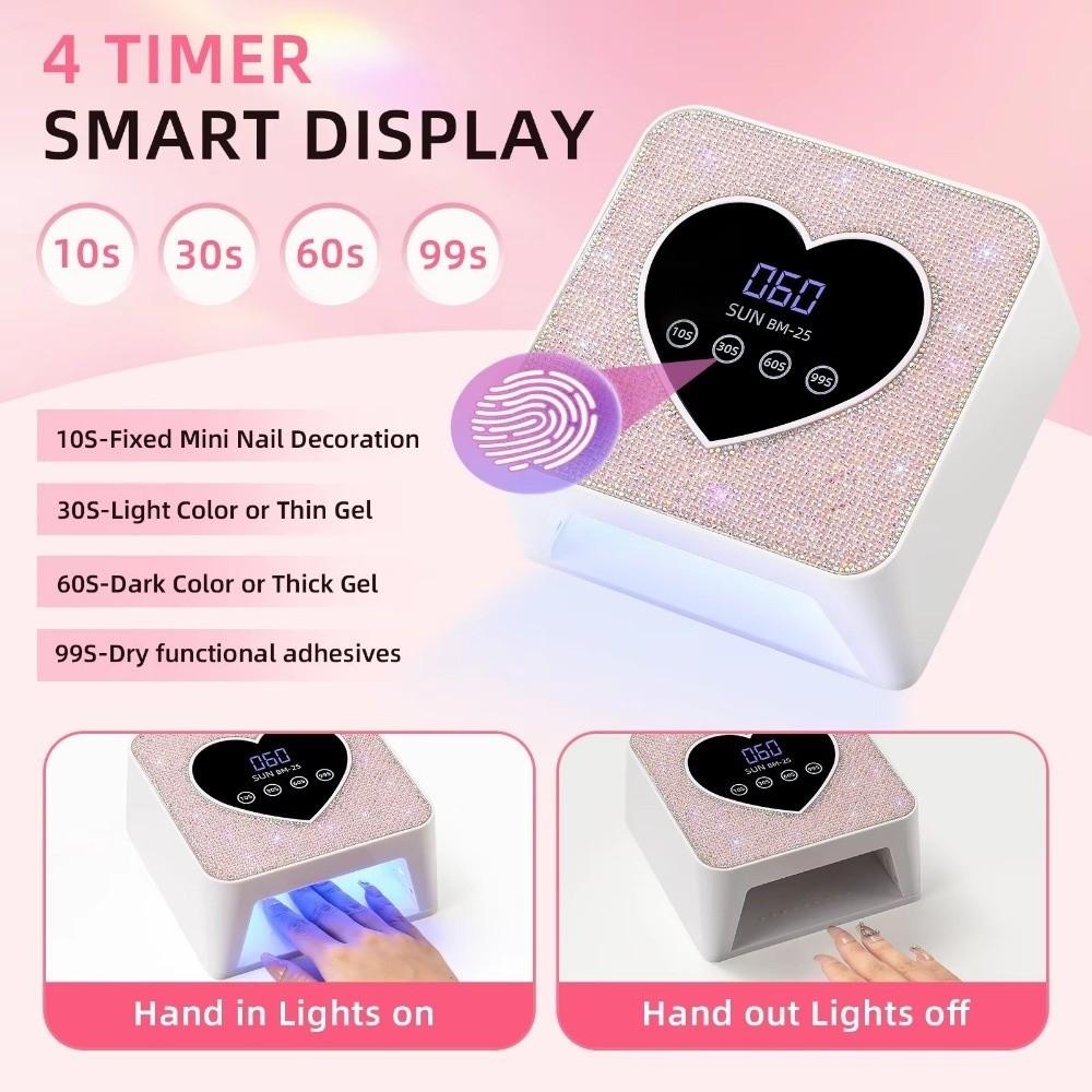 Auto Sensor Nail Dryer Lamp Fast Curing Nail Curing Lamp USB Plug-in Nail Dryer Machine Home Use