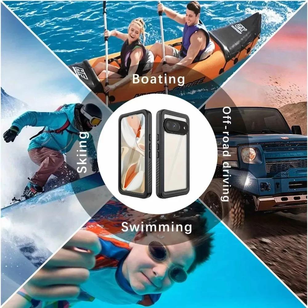Водонепроницаемый чехол 360° Full Protection IP68 для Goolge Pixel 10 9 8 7 Pro XL 6A 7A 8A 9A 10A, пылезащитный, для снорклинга, плавания, чехол
