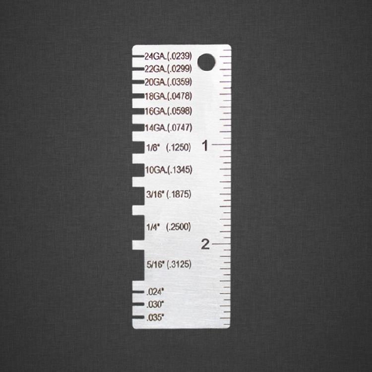 Инструмент для измерения толщины проволоки Нержавеющая сталь Сварочный материал для проволоки Толщиномер