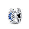 Real 925 Sterling Silver Moon Vitreous Star Fairy Tale Charms Beads Fit 925 Original Bracelets DIY Jewelry Romantic Gift