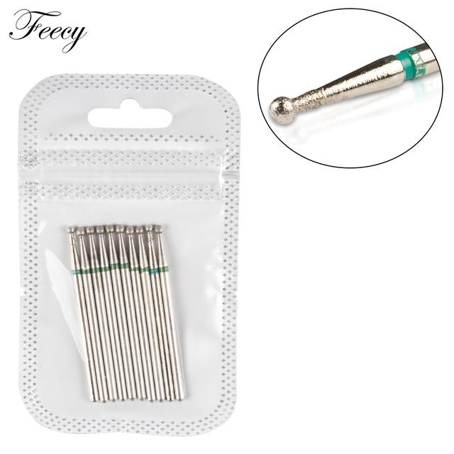 Фрезы для маникюра, 10 шт., Алмазные сверла для ногтей, станочные фрезы для снятия гель-лака, пилка для ногтей, буфер для педикюра