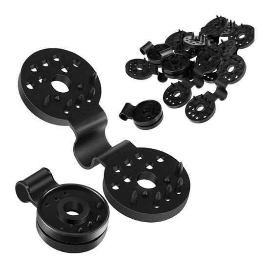 100 шт., устойчивый к высоким температурам зажим для затеняющей сетки, антивозрастной пластиковый зажим для тента для заднего двора и теплицы, крепежный зажим