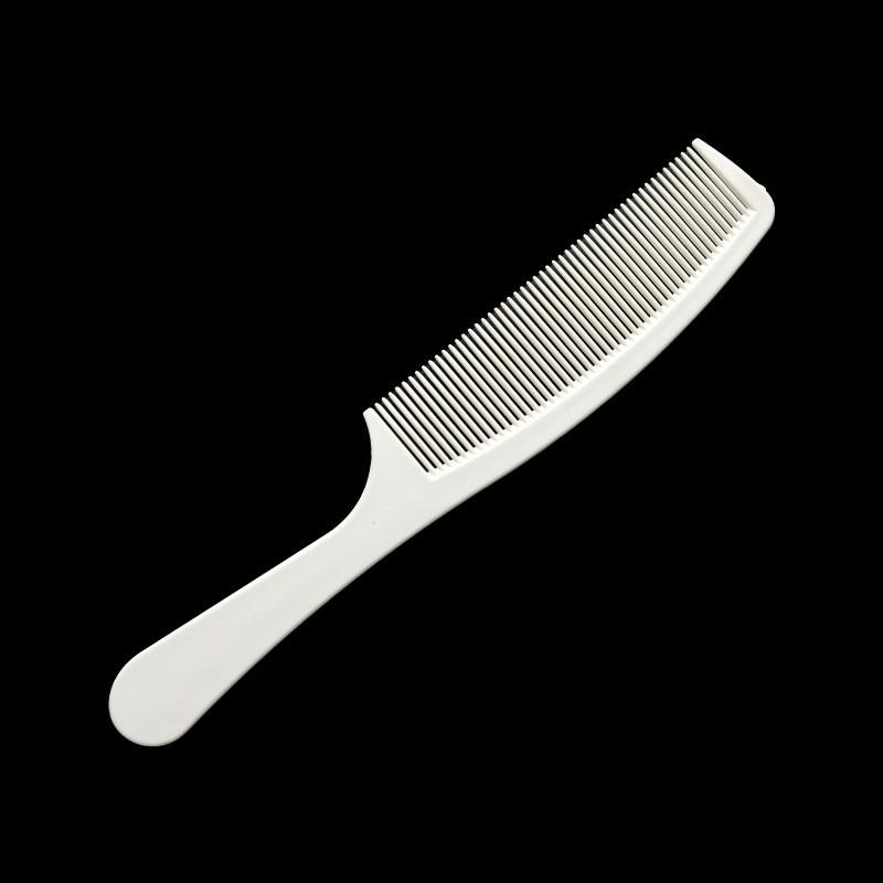 Professional Ultra-Thin White Men's Hair Cutting Comb - Flat Top Barber Special