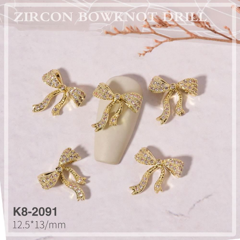 Украшения Роскошные DIY Украшения для нейл-арта Стразы для ногтей Аксессуары для маникюра Бантики Ювелирные изделия