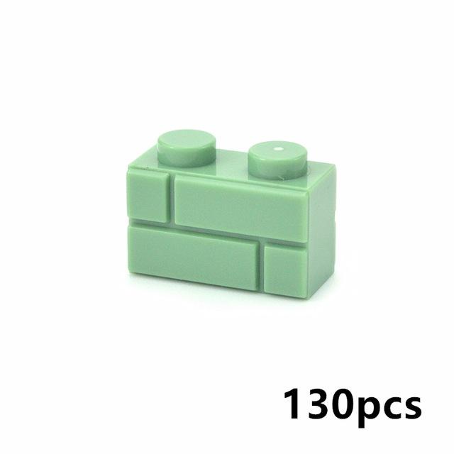 DIY Building Blocks Wall & Figure Bricks - 1x2 1x3 1x4 Thick Dots Educational Creative Toys Compatible with 98283