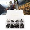 80PCS Ceramic Insert Fishing Rod Guide Kit Rod Guide Repair Kit  for Telescopic Rod Repair