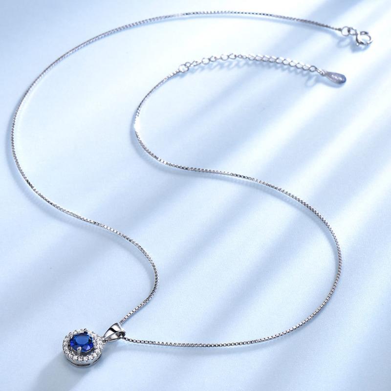 Gica Gema Стерлингового Серебра 925 Круглый FashionTemperament Лидер продаж Ожерелье с подвеской для женщин Изысканный темпераментный ювелирный подарок на День матери