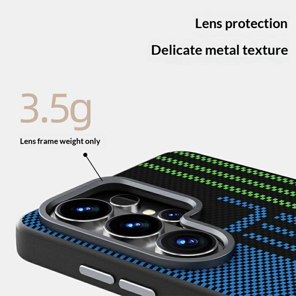 ABEEL For Samsung Galaxy S26 / S26 Pro Magnetic Case Micro-Embossing 6D Printed PC TPU Aluminum Alloy Leather Phone Cover