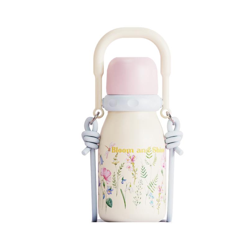 Water bottleGOOM thermos cup pot 1 new high-end exquisite appearance large capacity girl straw go out to carry gifts