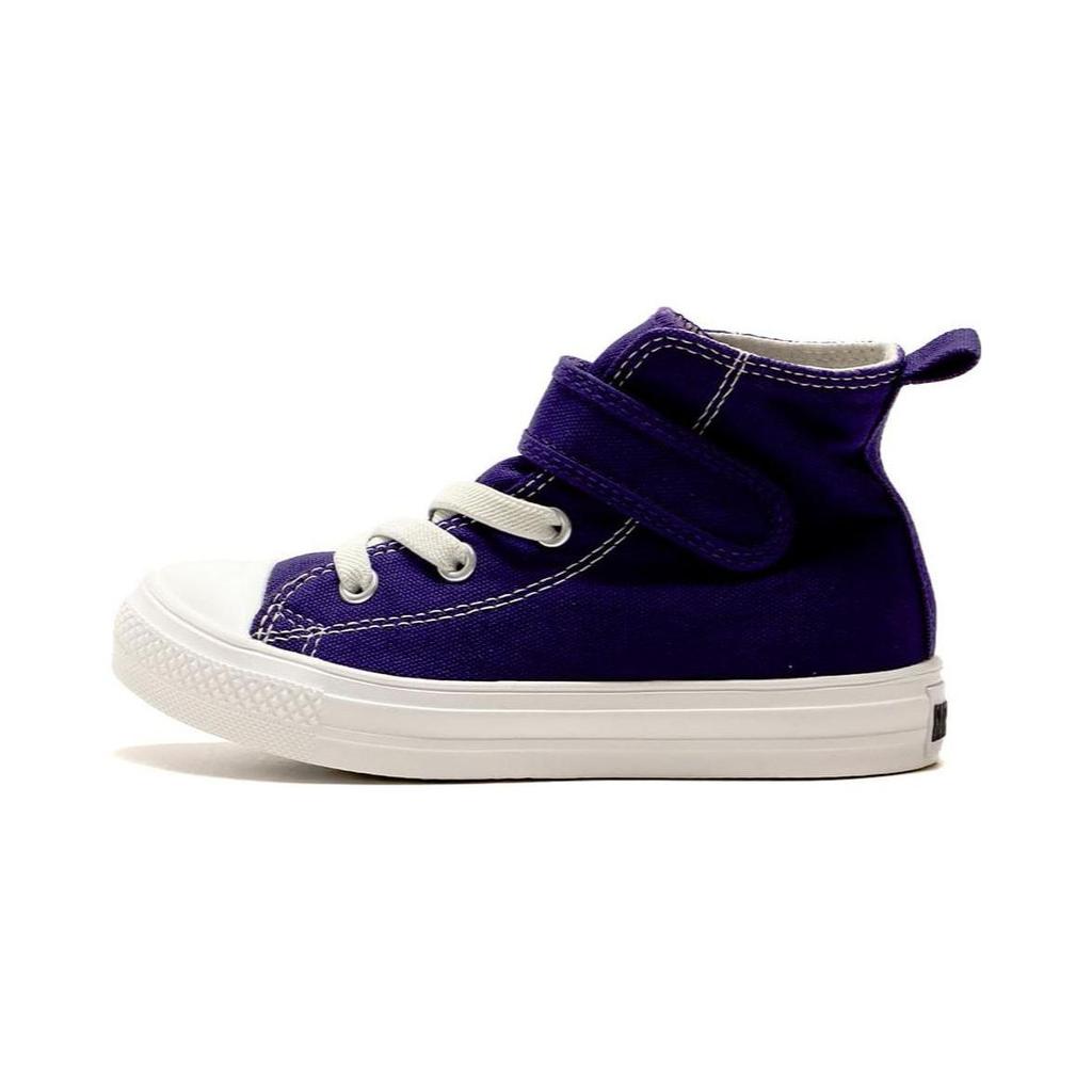 Converse All Star Light V-1 Hi High Top Canvas Shoes Baby Sneakers Purple White 37302250