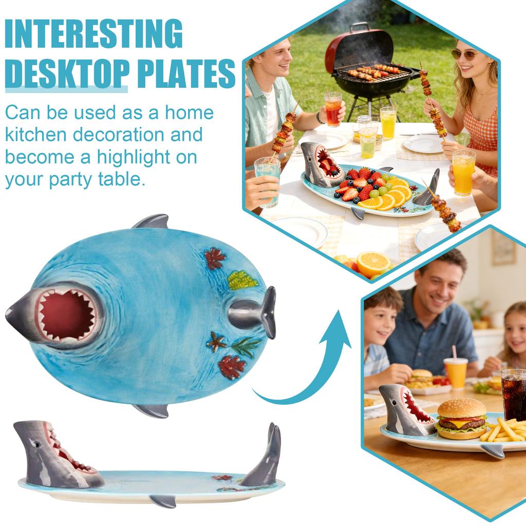 Shaped Charcuterie Board, Sushi Plate With Vegetable Serving Area, Bowl And Chopstick Rest, Ceramic Fun Sushi Board