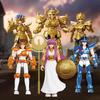 Фигурка Золотого Святого Blokees Версия Галактики 02 Весы Доко Стрелец Saint Seiya Собираемые Игрушки Подарок на День Рождения для Детей