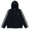 Adidas Classic Striped Woven Hooded Jacket Women Outerwear Black GQ0596